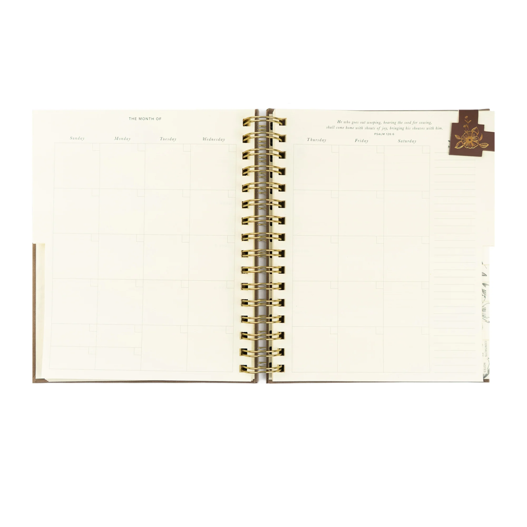 12-Month Undated Planner: Marlo Design, Spiral - Image 7